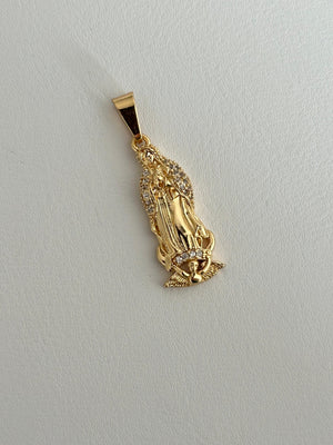 Dije Virgen de Guadalupe cristal exclusive 3.8cm
