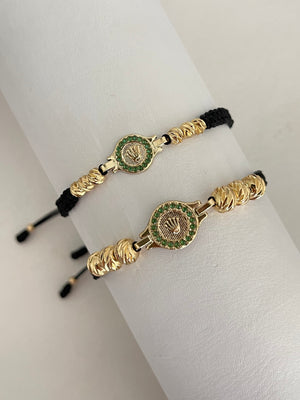 Pulsera pareja Rlx diamantada (4mm - 6mm)