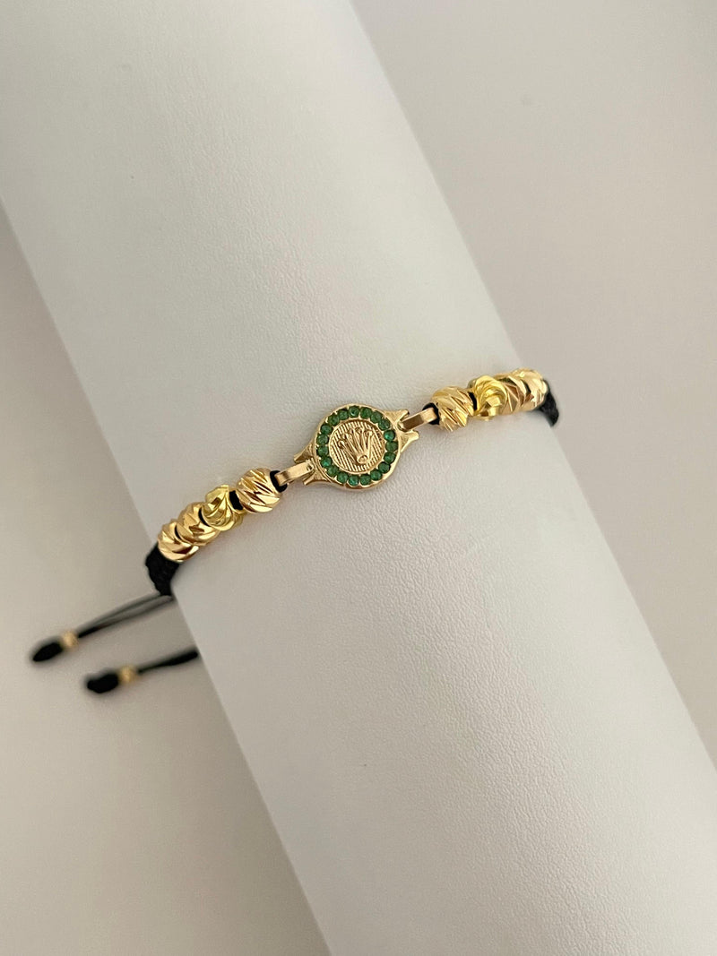 Pulsera Rlx verde peq (5mm)