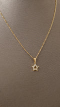 Dije estrella con circonias