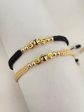 Pulseras pareja inicial (5mm y 4mm)