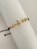 Pulsera avión diamantada (6mm)