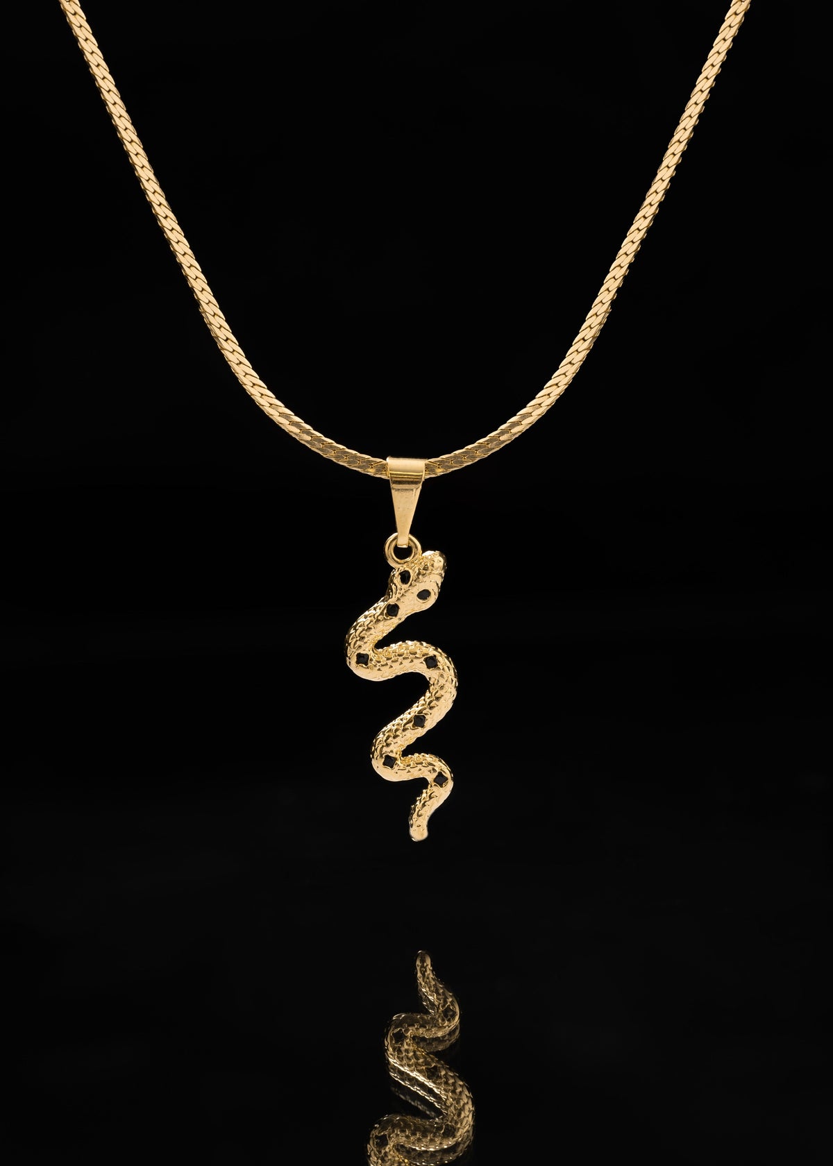 Dije serpiente negra