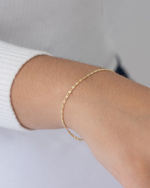 Pulsera Caracol Plana 1.80 mm 16.5 Cms