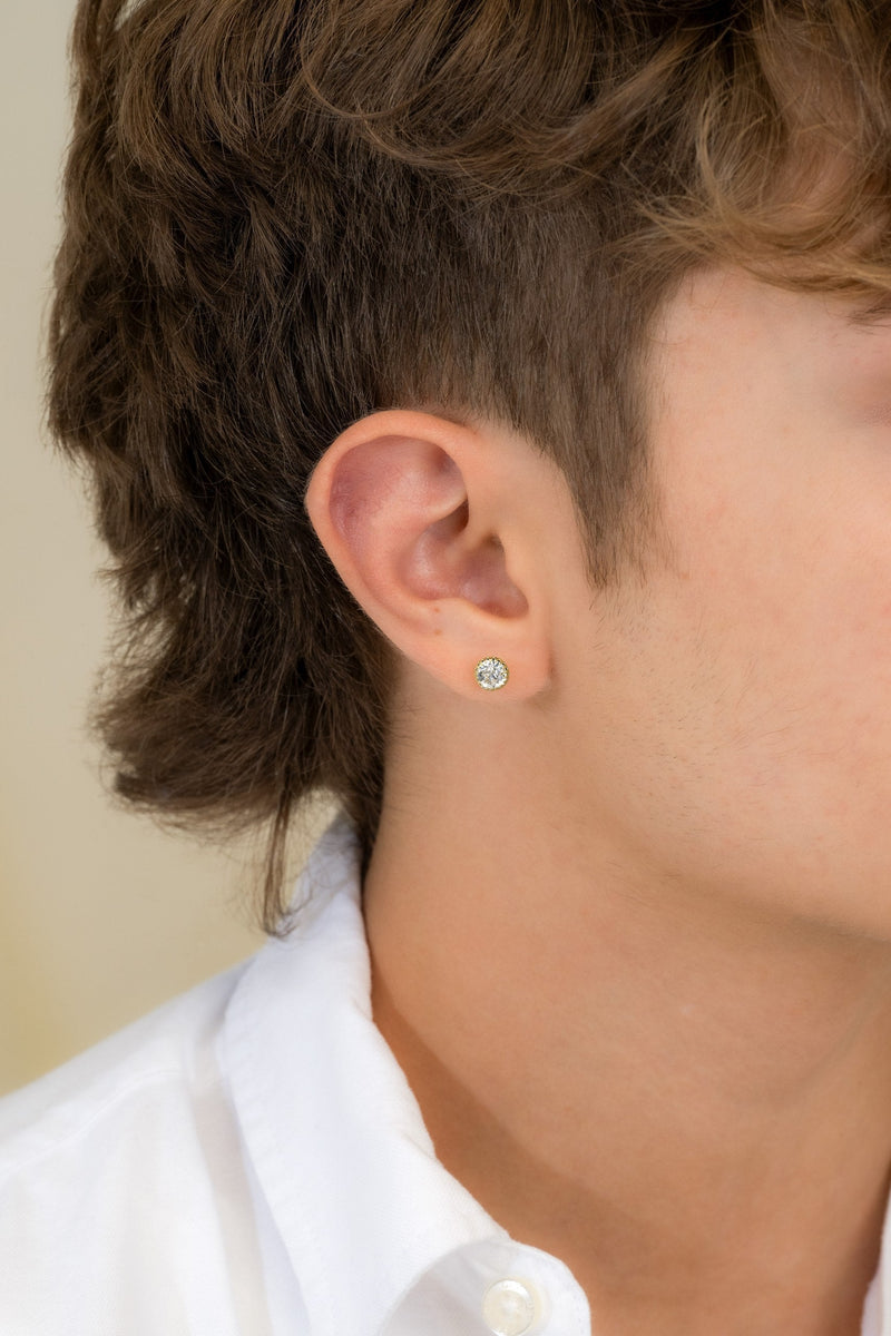 aretes para caballeros