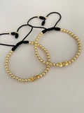 Pulseras pareja balín ítaly 🇮🇹 circon (5mm y 4mm)