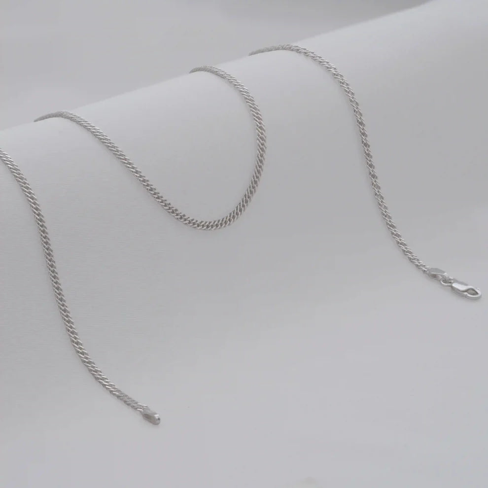 Cadena Cubana Cruzada 2,4 mm 65 Cms
