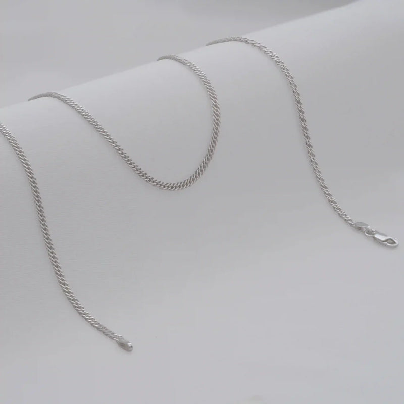 Cadena Cubana Cruzada 2,4 mm 65 Cms