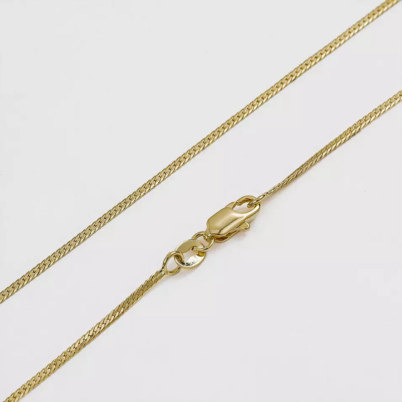 Cadena serpiente plana delg 1mm 65cm