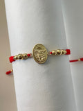 Pulsera arcángel san Miguel grande (6mm,5mm,4mm)