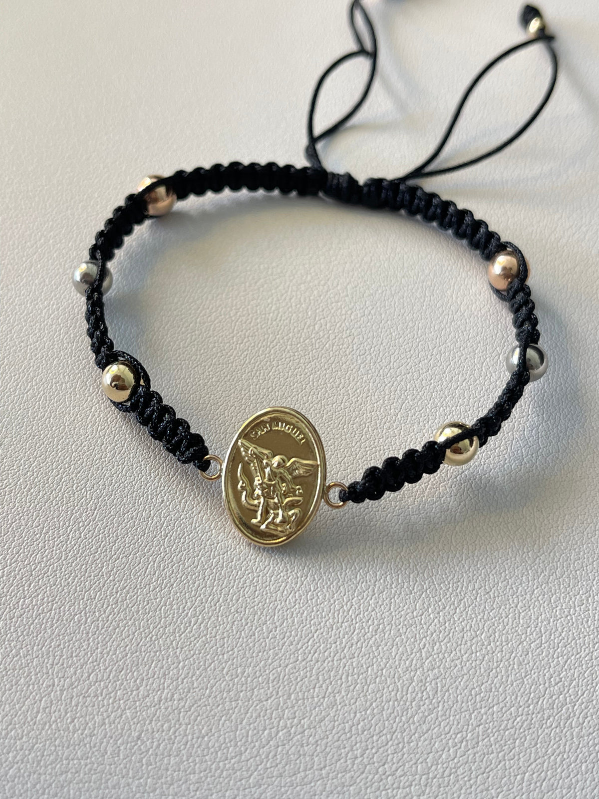 Pulsera Arcángel san Miguel grande (6mm)