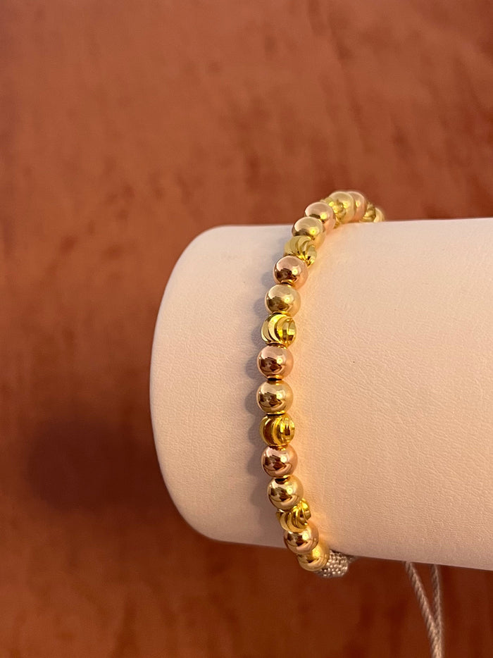 Pulsera 3 oros italy (5 milímetros)
