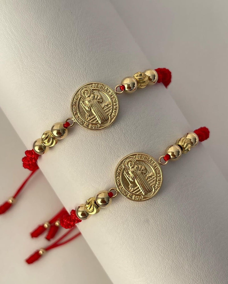 Pulseras pareja san Benito grande (5mm)
