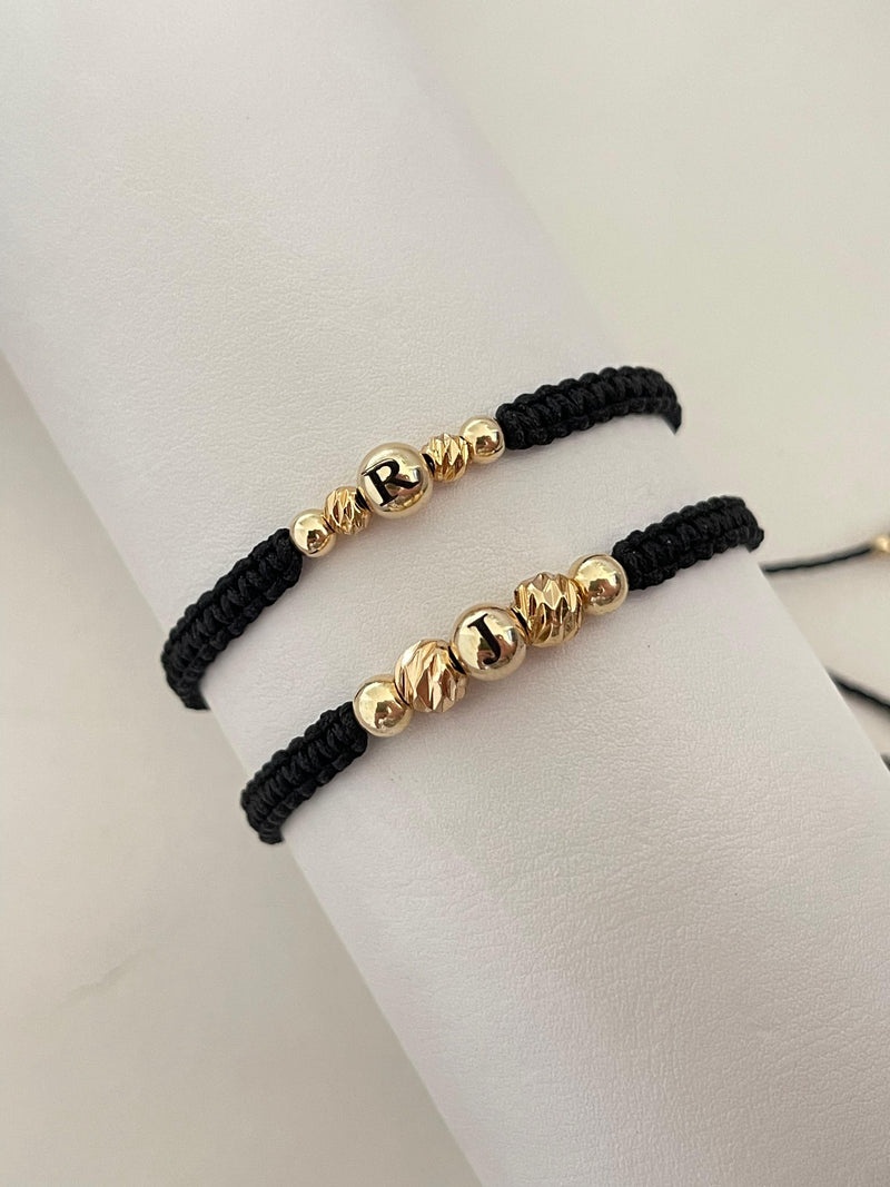 Pulseras pareja iniciales 🤩 (6mm, 5mm y 4mm)
