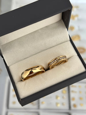 Anillo liso y anillo astra Pareja matrimonio 👰‍♀️🤵‍♂️
