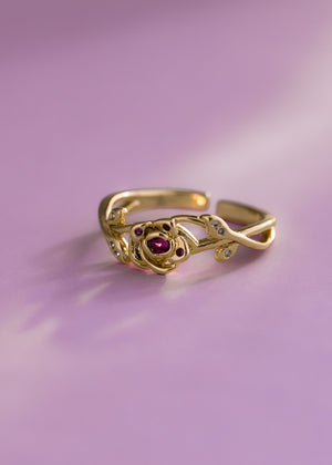 Anillo rose crown ajustable