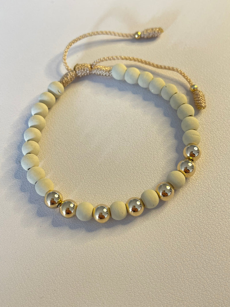 Pulsera Beige (6mm)