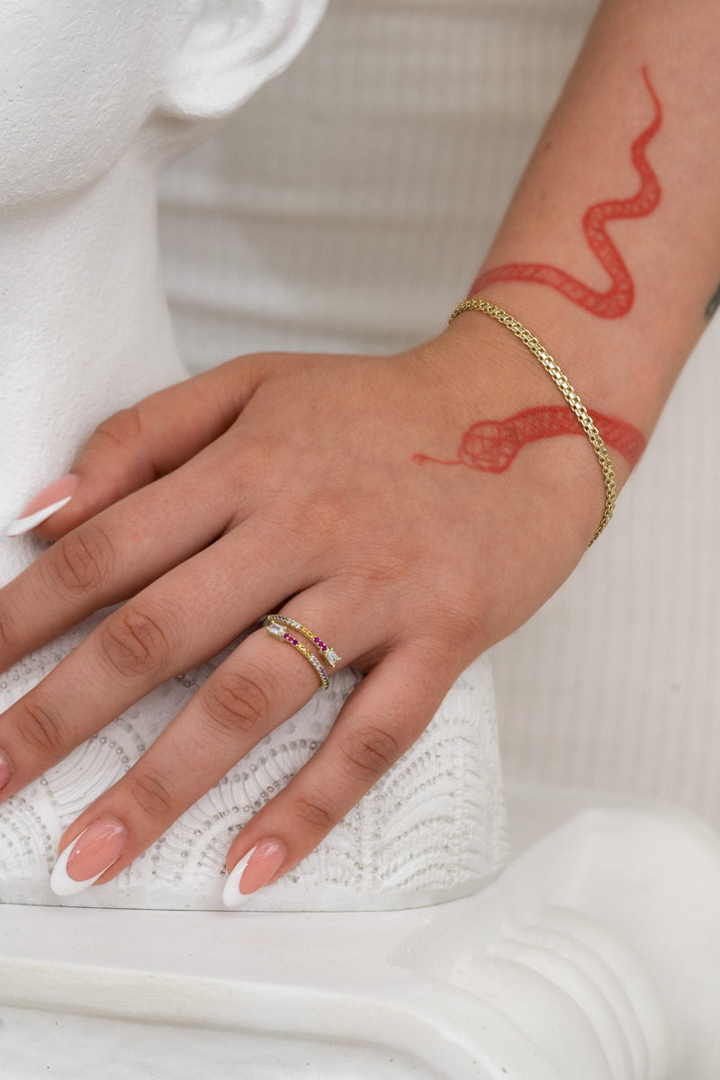 Anillo sunrises ajustable