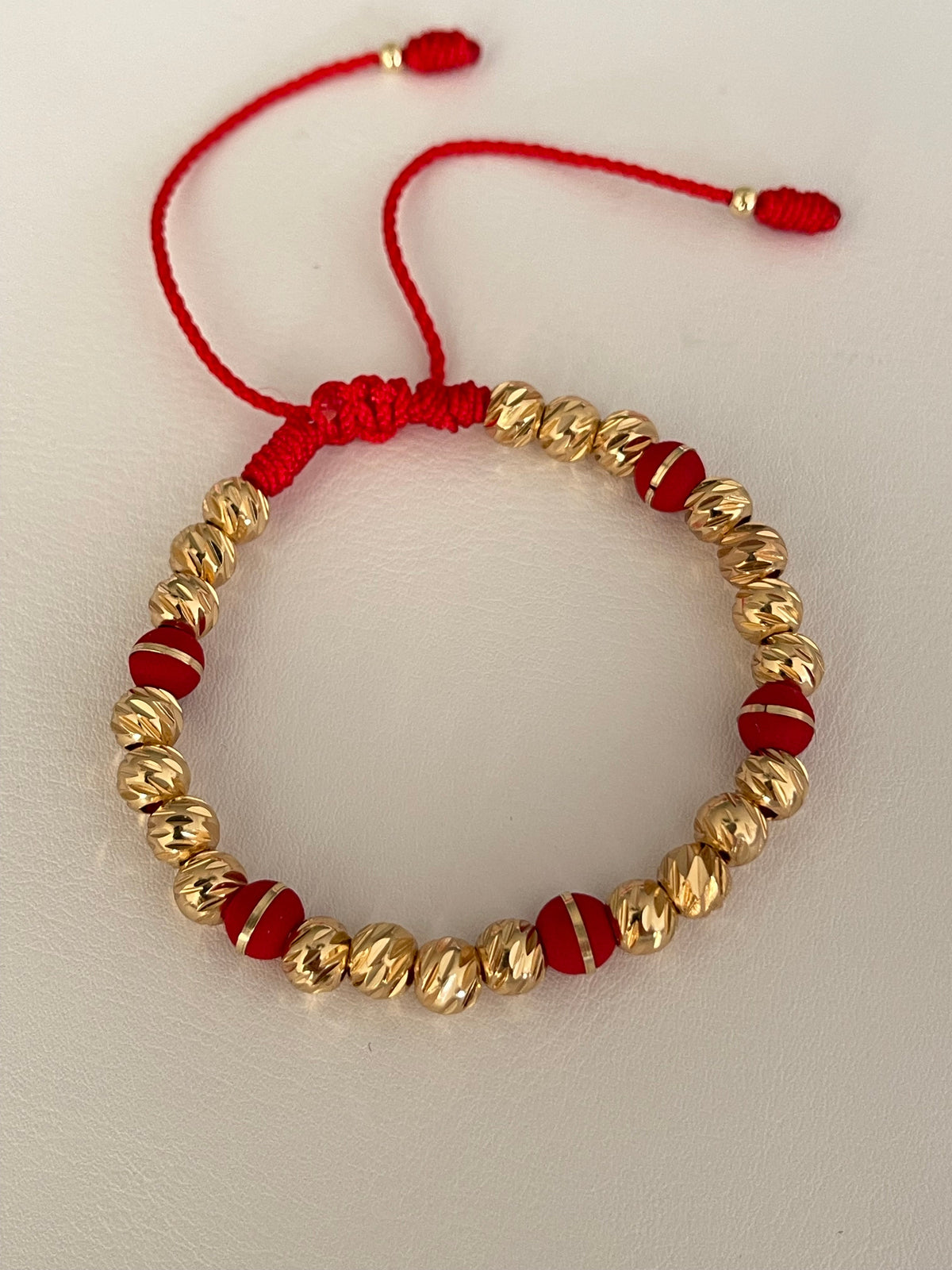 Pulsera diamantada roja