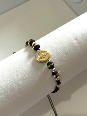 Pulsera virgen milagrosa grande (neo 6mm,5mm)