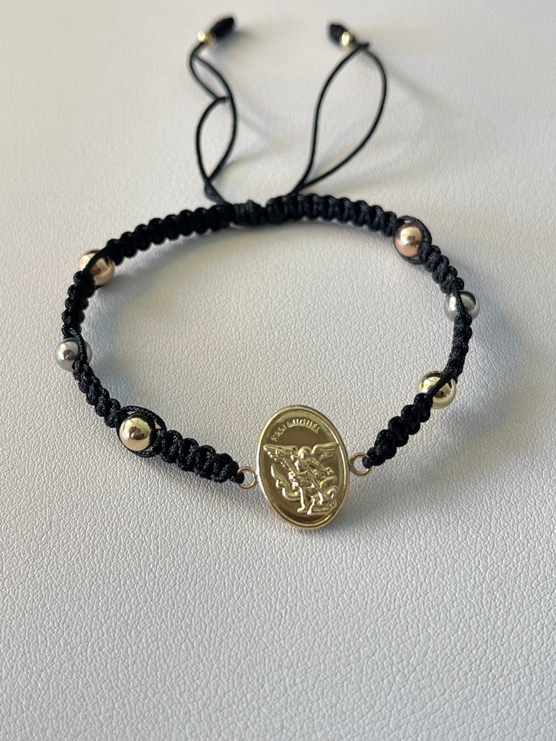 Pulsera Arcángel san Miguel grande (6mm)