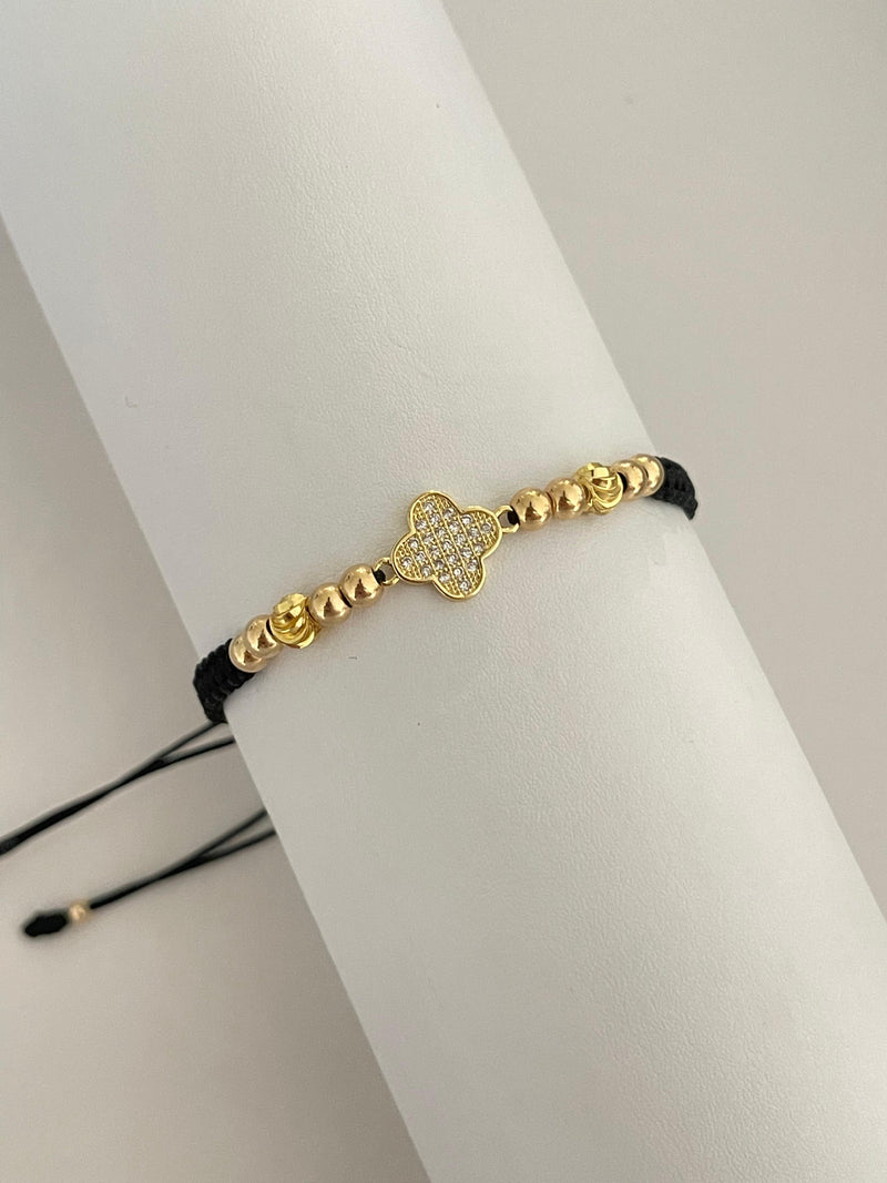 Pulsera clover circonia (5mm) (4mm)
