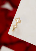 Anillo double lottus ajustable