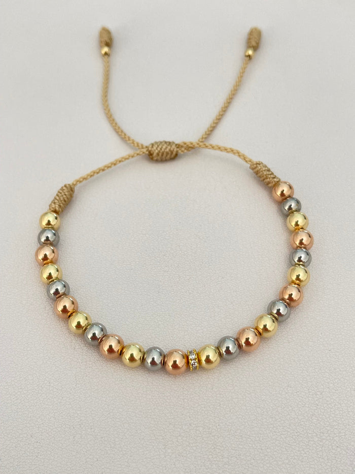 Pulsera 3 oros (5mm)
