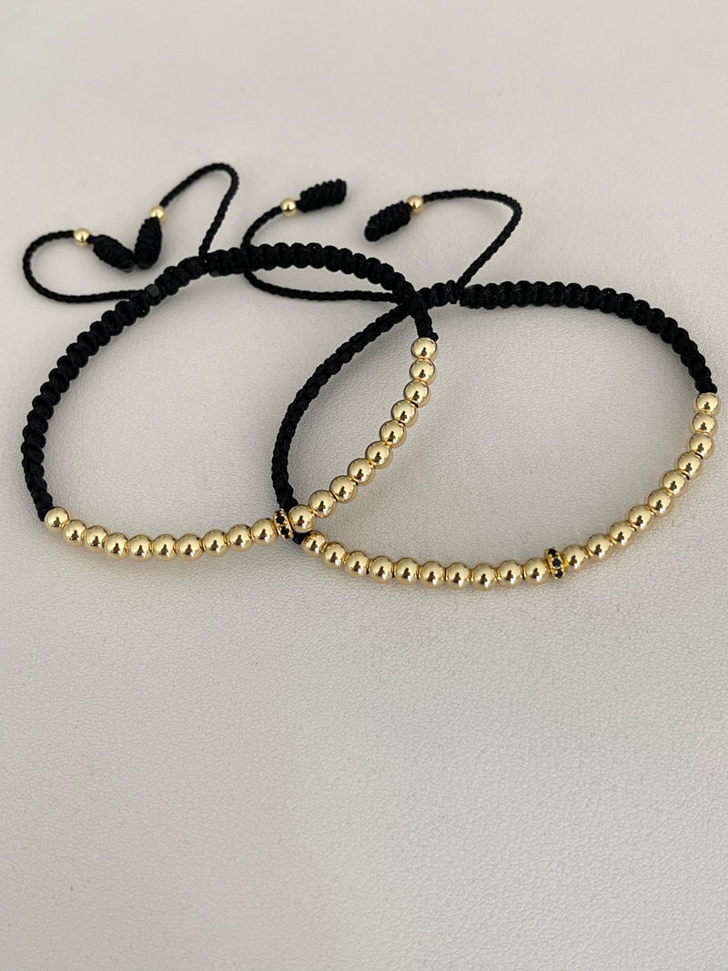 Pulseras pareja circon (4mm)