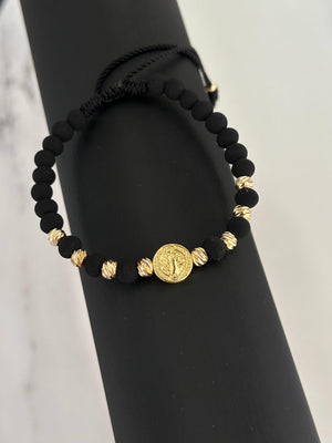 Pulsera san Benito abad (5mm-neo 6mm)