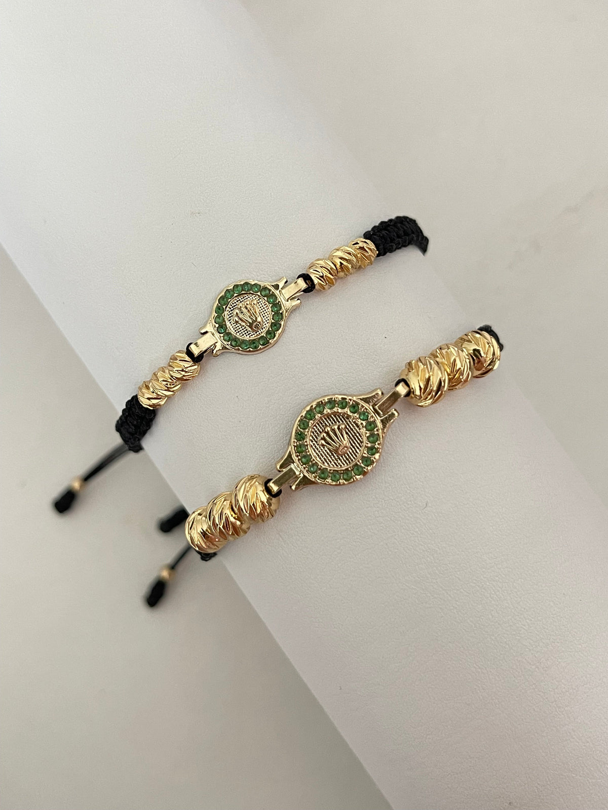 Pulsera pareja Rlx diamantada (4mm - 6mm)