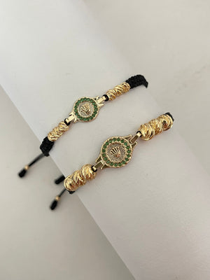 Pulsera pareja Rlx diamantada (4mm - 6mm)