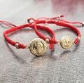 Pulseras Pareja San Benito mediano y grande (4mm)
