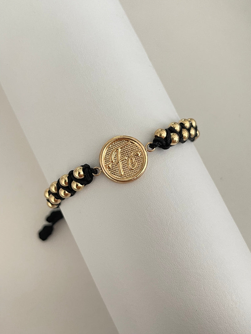 Pulsera fé entrelazada (4mm)