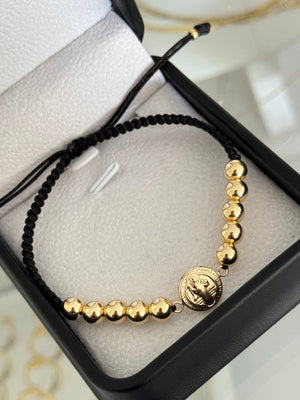 Pulsera san Benito lisos 6mm