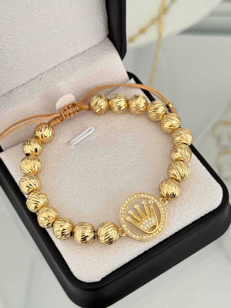 Pulsera rlx diamantada. N° de Balín: #8