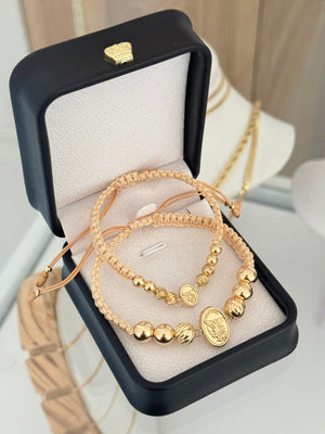 Pulseras San Miguel. N° de Balín: #8 lisos, #8 diaman. #5 diaman. #5 lisos