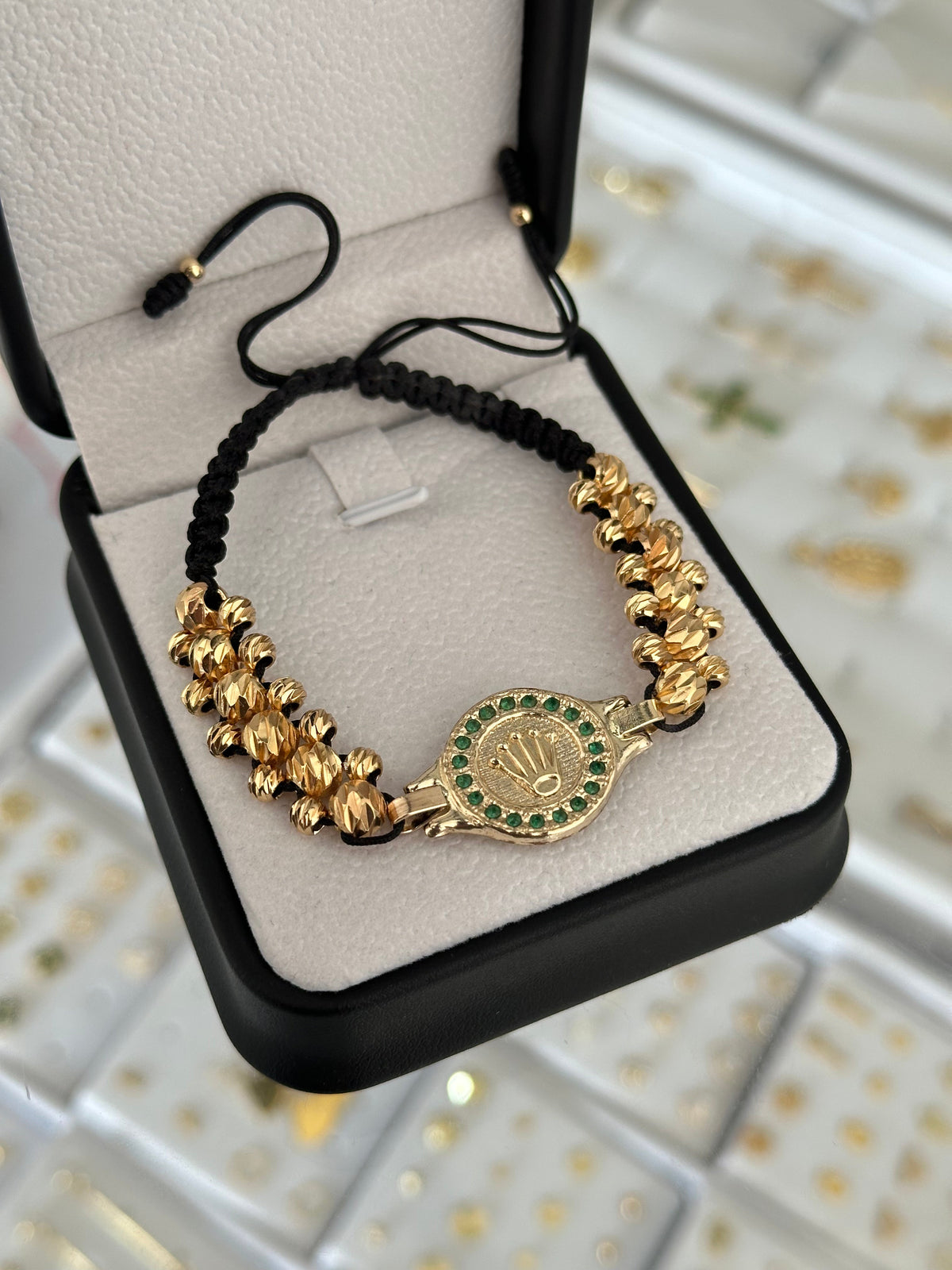 Pulsera rlx grande diamantada. N° de Balín: #4, #6.