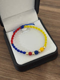 Pulsera colores de Colombia lisas. N° de Balín: #5