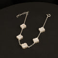 Pulsera clover nacar 5H 10mm 17 Cms + Ext