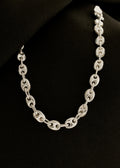 Pulsera Gcc 4 mm 19 Cms, plata ley 925