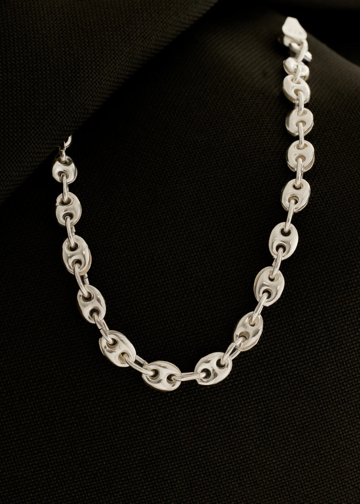 Pulsera Gcc 4 mm 19 Cms, plata ley 925