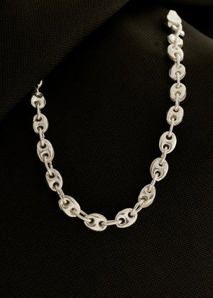 Pulsera Gcc 4 mm 19 Cms, plata ley 925
