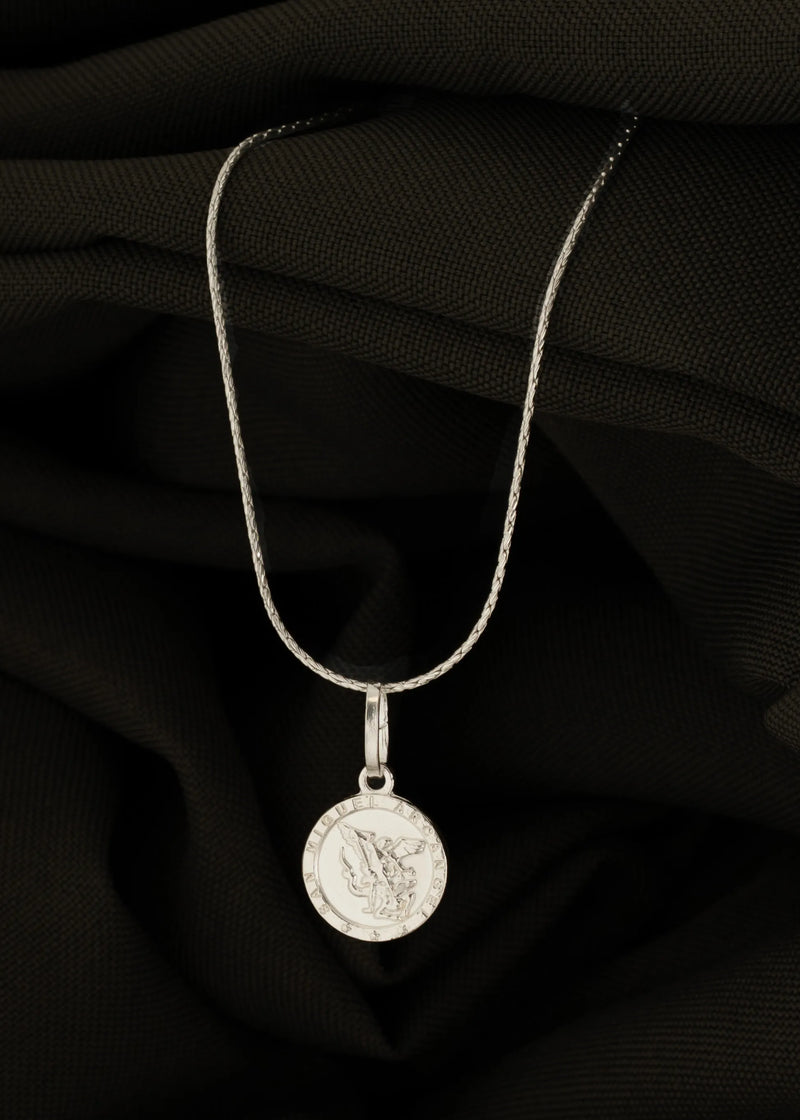 Dije San Miguel Arcangel 1,2 cms Plata Ley 925