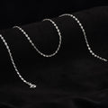 Cadena escalera ovalada plana 2mm (45Cms), plata ley 925