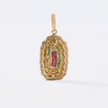 Dije medalla de Guadalupe colores