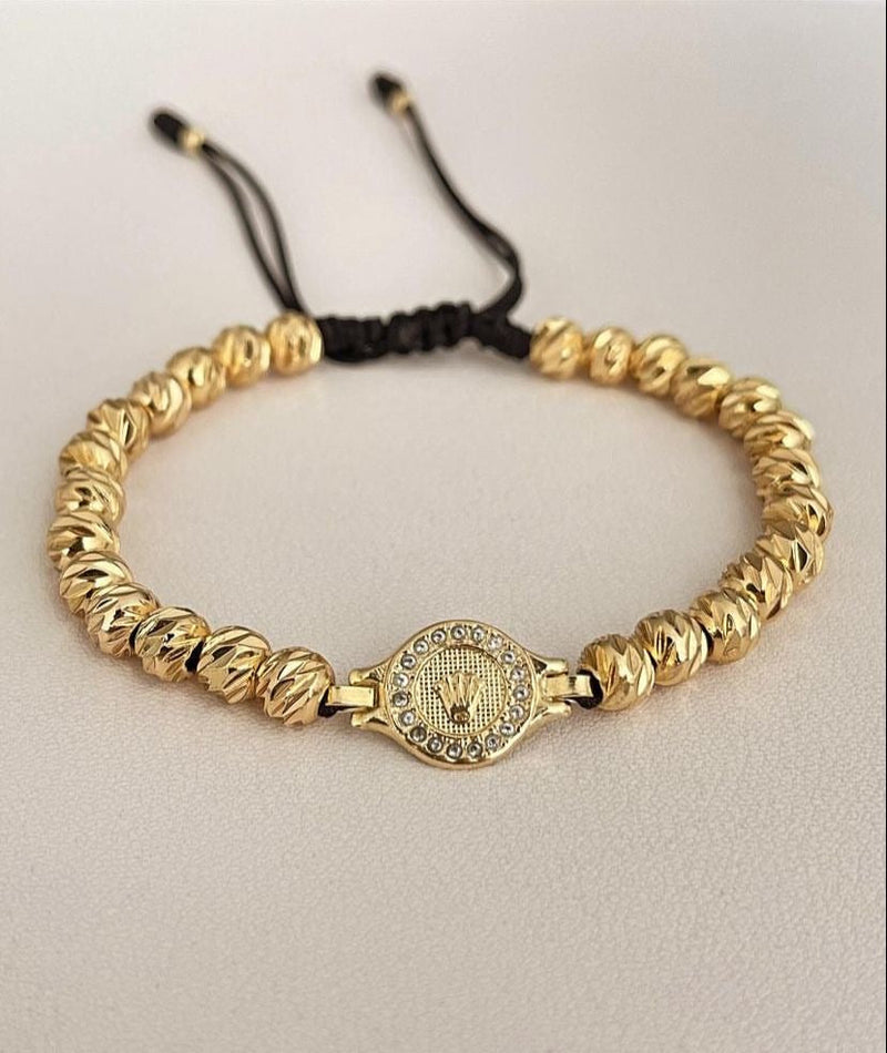 Pulsera Rlx con balines #5 diamantados