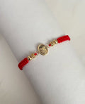 Pulsera San Miguel con balines lisos y diamantado #4