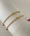 Juego pulsera balin #4, #5 y rondel circon. X2