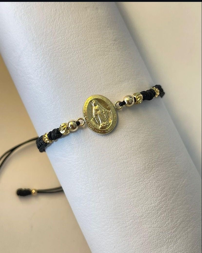 Pulsera milagrosa grande balines lisos e italianos #4